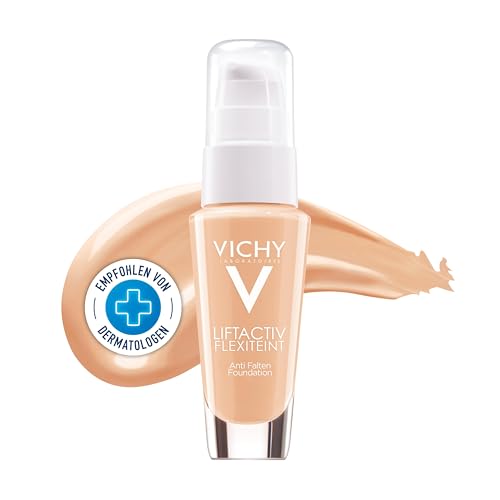 Vichy Liftactiv Flexiteint, Make-up, Textur mit Lifting-Effekt, Lichtschutzfaktor 20, Farbton Nude 25, 30 ml