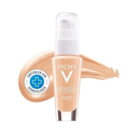 Vichy Liftactiv Flexiteint, Make-up, Textur mit Lifting-Effekt, Lichtschutzfaktor 20, Farbton Nude 25, 30 ml