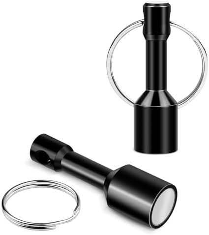 2PCS Keychain Magnet Testing Brass Black Key Holder for Jewelry Test