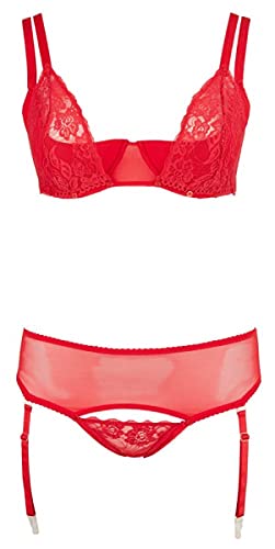 Lingerie Cottelli rouge 85D taille L : sublimez vos formes avec confort