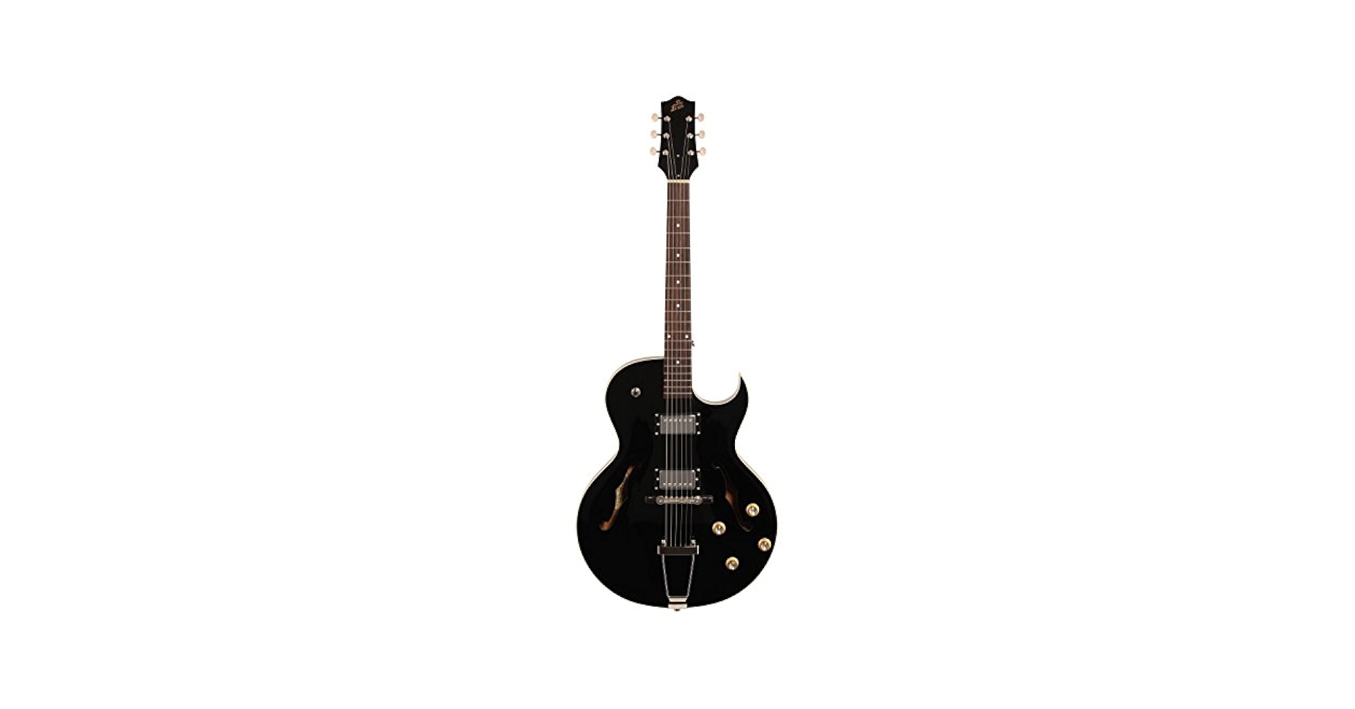 Amazon | The Loar LH-304T-CBK Dual Hum Bucker Thin Body