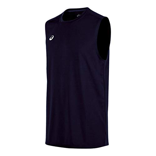 ASICS Men's Circuit 8 Warm-up Sleeveless, Navy, Large