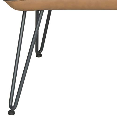 Sillón plegable cuerina color camel miniatura 5
