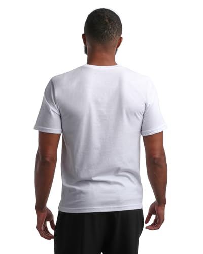 Bass Creek Outfitters Men's T-Shirt - 3 Pack Basic Crewneck and V-Neck Undershirts - Size Up for Ideal Fit (Sizes: S-XL)4