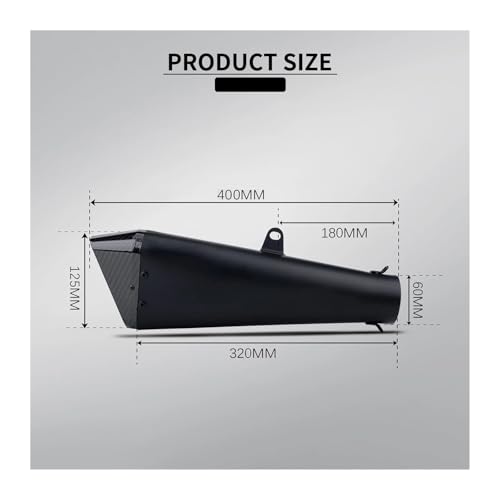 Silencieux moto 60mm Brock Penta au design aérodynamique pour S1000RR et ZX4R - 3