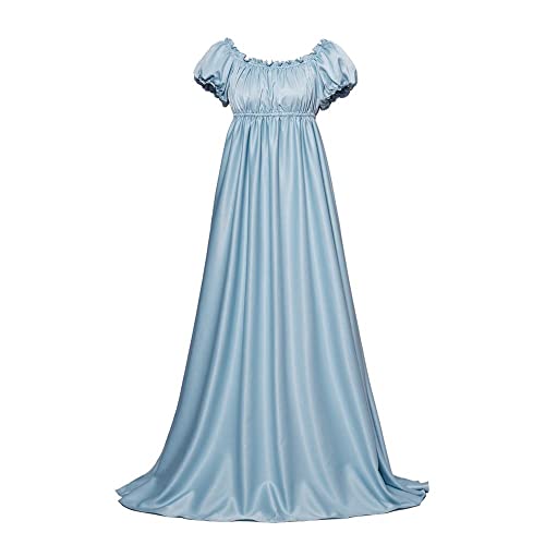 DUNHAO COS Daphne Cosplay Kleid Bridgerton Kostüm Regency Kleid Prinzessin...