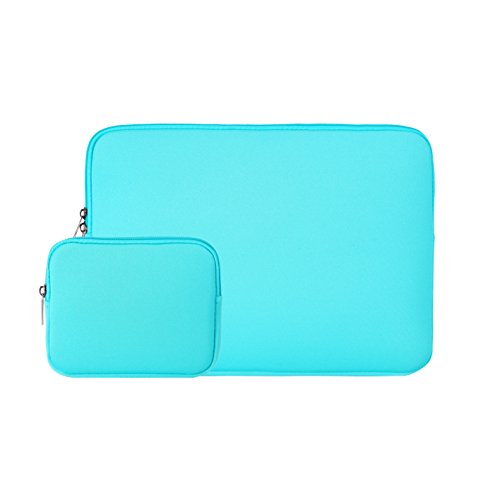RAINYEAR 14 Pouces Housse Ordinateur Portable de Protection avec Accessoires Pochette Compatible pour 13,9-14,1 Pouces Notebook Tablette Ultrabook Chromebook(Bleu)