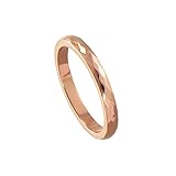 que es un diamante facetado Color de oro rosa duradero; pulido alto y angular; metal macizo no fácil de pegar.