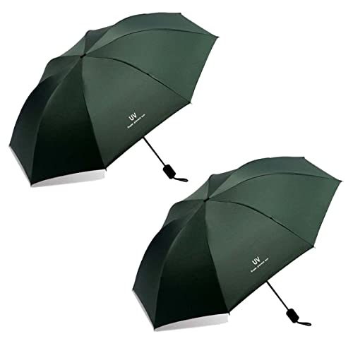 Image of KEKEMI 3 Fold Automatic Sun & Rain Umbrella for Men & Women (Pack of 2)