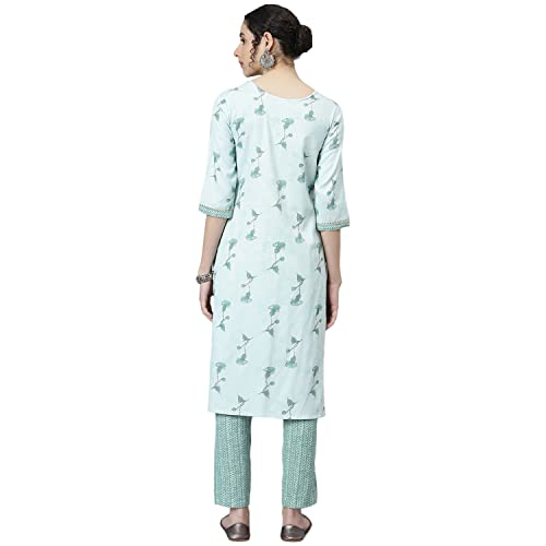 Image of NAINVISH Cotton Blend Kurti Kurta Pant for Womens | Kurtas Pant for Women | Womens Kurta Kurti Set | Best Kurtas Set for Women