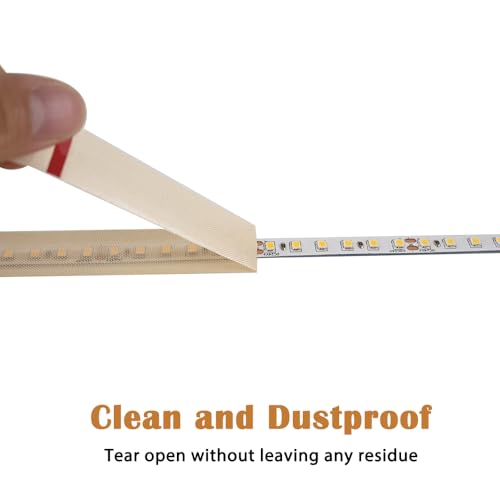 Image of Light Soften Tape 2 PCS 0.78inx29ft Led Light Strip Masking Tape Lighting Dimming Cover Sticker, (Beige)