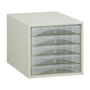 TRUSCO レターケースA4型・浅型タイプ 5段 A4-S5P 1台 〈簡易梱包