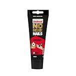 UniBond No More Nails Original White High Strength Grab Adhesive, Heavy Duty Mounting Glue for Wood, Brick, Metal, Ceramic & Plaster, Instant Grab Interior Use, 1 x 175 ml Tube