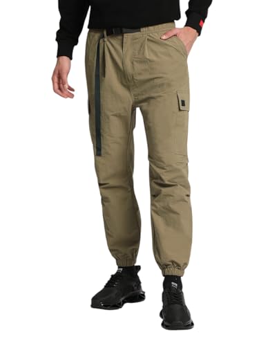 Image of Men's Navy Slim Fit Casual Cargo
