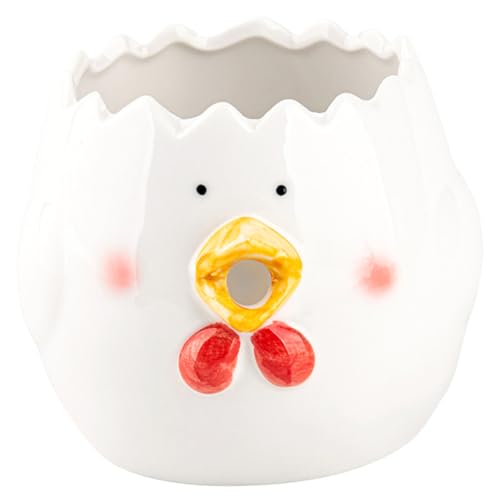 Cabilock Cute Chick Ceramic Egg Separator Efficient Egg Yolk White Divider Tool for Home Baking Easy to Use Clean Adorable Design Kitchen Accessory for Cooking