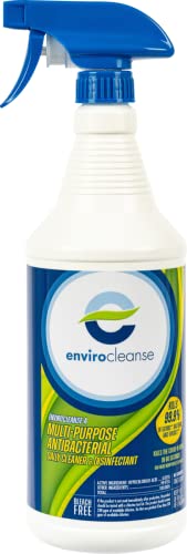 Envirocleanse-A Liquid Disinfectant | 32 oz Spray Bottle | Hypochlorous Acid Formula Contains No Bleach or Harsh Chemicals | Home Office Doctors Office | Kids & Pet Safe Use On All Hard Surfaces