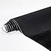 Y.A. LOTUS Microfiber Fabric Self-Adhesive Suede Look, Premium Synthetic Leather - Stretch Film Fabric Perfect for car Interior Decorate -14.5in x 55in, Black