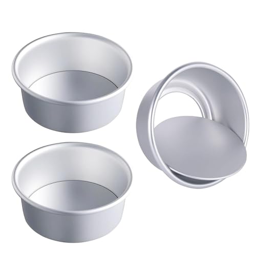 Molde redondo de 4 pulgadas para hornear, paquete de 3...