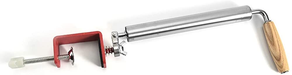 Adjuble inless Rodillo de acero semiautomático para masa para galletas, pizza, panqueques y pastelería, fácil de usar (tamaño: 2,2 cm)