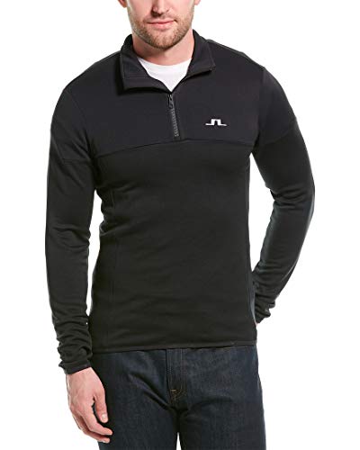 J.Lindeberg J. Lindeberg Mens Hubbard Midlayer Jacket, L, Black