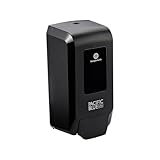 Pacific Blue Ultra Wall-Mounted Manual Dispenser for Foaming Hand Soap and Hand Sanitizer by GP PRO (Georgia-Pacific), Black, 53057, 11.5