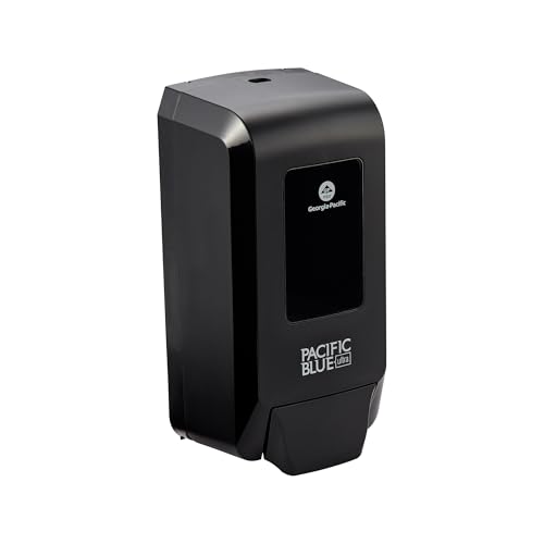 Georgia-Pacific (53057) Pacific Blue Ultra Manual Push Soap Dispenser Wall Mounted Easy to Install & Maintain