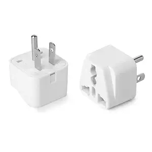 Bates Choice Universal Travel Adapter, 4 in 1 International All in One, 100-250 Voltage, White, Type B Plug, Power Converter Adapter