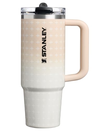 Image of STANLEY Quencher ProTour Flip Straw Tumbler with Leakproof Lid 30 oz | Built-In Straw & Handle | Cupholder Compatible for Travel | Insulated Stainless Steel Cup | BPA-Free | Champagne Plus