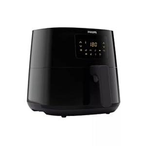 Philips Airfryer 3000 XL Series, 6.2L (1.2 Kg), Air Fryer with 14-in-1 function, 90% Less fat, Rapid Air Technology, Digital Display with 7 presets (HD9270/90)