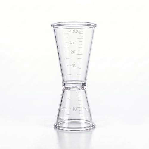 Vaso medidor de plástico doble 20/40 cc miniatura 1