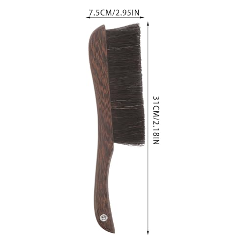 Escoba de mano de madera con pelo de caballo para teclados 3