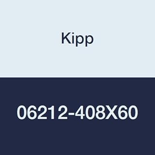 Kipp 06212-408X60 Black Thermoplastic/Stainless Steel Star Grip, M8 External Thread, Style L, Metric, 40 mm Diameter, 60 mm Screw Length, 31 mm Height, Black Cap Color (Pack of 10)