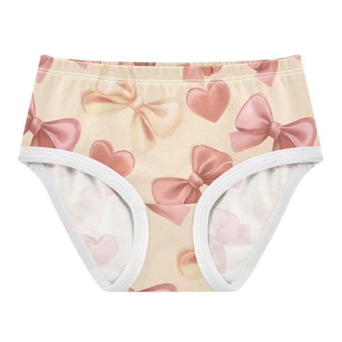 Wusikd Bows Yellow Girls' Underwear Cotton Girls Briefs Soft Toddler Underwear 2T