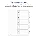 Avery 11130 Index Dividers, Classic, 8-1/2-Inch x11-Inch, 1-5 Tab,1/ST, BK/WE