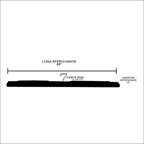 5" Oval Black Side Step Nerf Bars para Nissan Titan Crew Cab miniatura 3