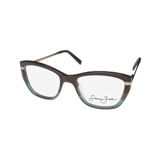 Sean John 6000 Premium Segment Celebrity Line Fashion Hot Eyeglass Frame/Eyewear [53-18-140, brown/teal]
