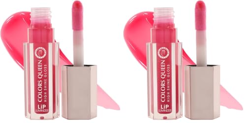Image of Colors Queen Lip Luminizer Gloss | Non-Sticky & High Shine Glossy Finish | Gives Fuller Lip Effect & Extra Hydration | Long Lasting Lip Gloss for Women Enriched with Shea Butter (Pastel Pink, 9ml)