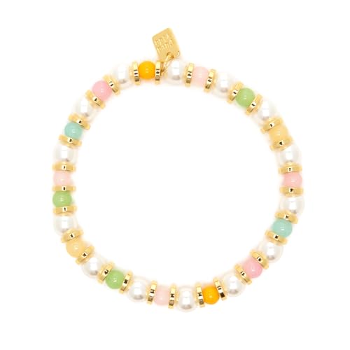 Pura Vida Bracelets Pearl Bloom Beaded Stretch Bracelet for Women - One Size