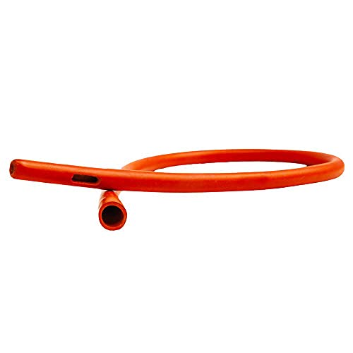 Foto de HealthAndYoga™ Tubo de colon de goma para enema - extremo abierto (20 pulgadas x 30 FR) - Suministros de kit de enema compatibles reemplazables - Limpieza intestinal cómoda, profunda y más alta - (imagen 2)