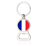 Schlüsselanhänger im französischen Nationalflaggen-Stil, Flaschenöffner, kreatives Souvenir, Geschenk.