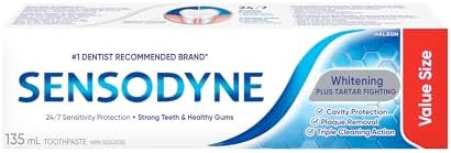 Sensodyne Whitening & Tartar toothpaste, Strengthens Protects and...