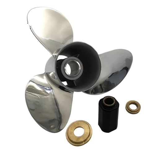 Image of Stainless Steel Propeller 16x18 for Engines 90HP 135HP 175HP 225HP Ship 15 Tooth Spline RH 48-8M0040396