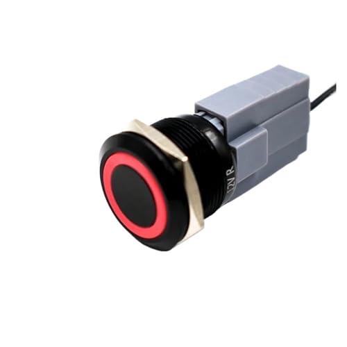 Bouton-poussoir 22mm étanche pour démarrage moteur voiture et PC - 5
