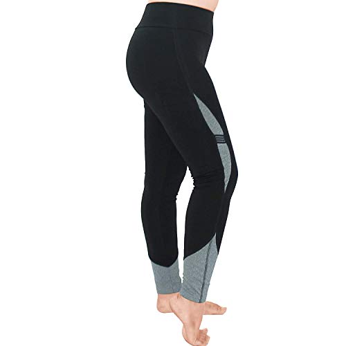 Image of Shopizone Women's Polyester Stretchable Leggings Pants Tracks For Yoga Gym Sports Black