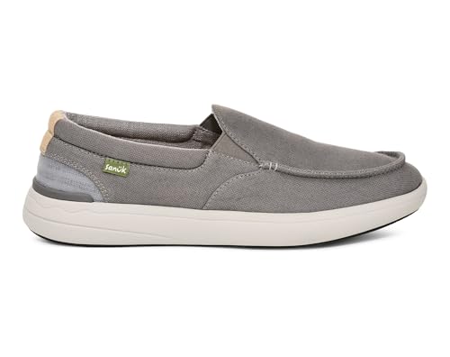 Sanuk Mens Mason Loafers | Mens Shoes | Slip On Shoes for Men | Men's Slip-on Loafers | Removable Comfort Footbed