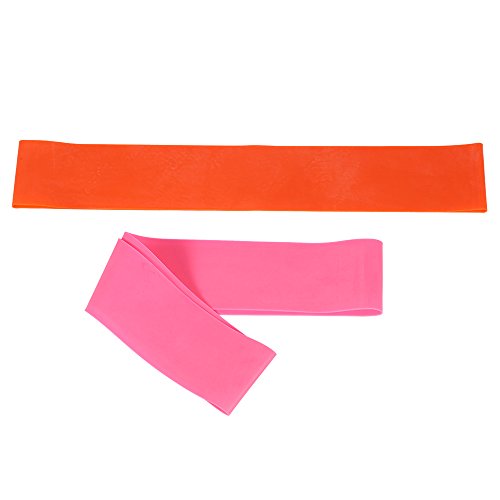 DECDEAL 2PCS Sports Exercise Resistance Loop Bands Set Conjunto de Banda Elástica para Treinamento d