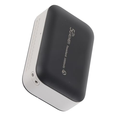 Image of Portable Black 4G WiFi Router for Phone, Laptop, Tablet - Supports Up to 10 Users on Travel - Built-in 10000mAh