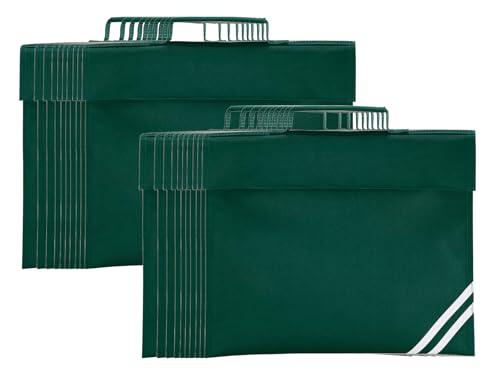 Image of NGWorld Classic Book Bags Multipack - 20 x Bottle Green - One Size