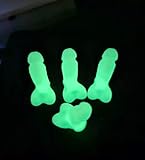 Set of 4 Glow in The Dark Green P'e'NIS Valve Tire Stem Cap, Funny Prank Tire Accessories, Novelty Valve Stem Caps, Gag Gift for Vehicles, Bachelorette Party Car Accessory