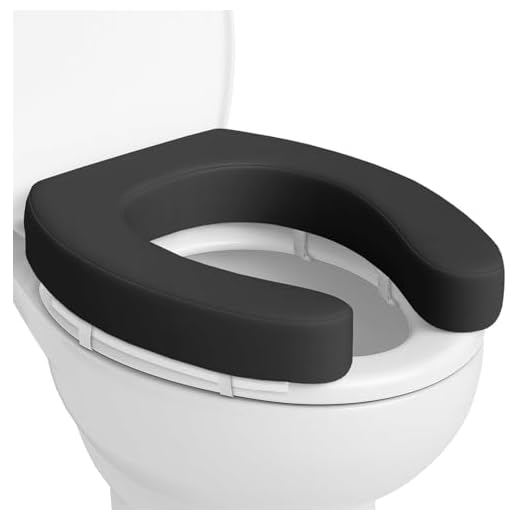 Vive Toilet Seat Cushion (Soft Cushioned Foam) - Easy Clean Padded Bathroom Attachment - Elongated, Standard Seats - Comfort Support Donut for Adults, Coccyx Tailbone Pain Relief (2" Cushioned Foam)